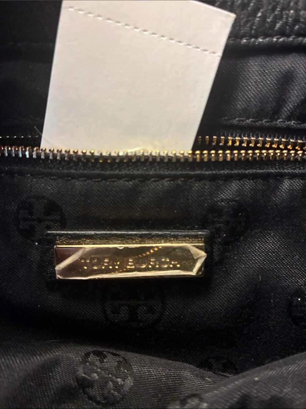 Tory Burch Black Pebbled Leather Chain-Handle Shoulder Bag